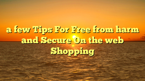 a few Tips For Free from harm and Secure On the web Shopping