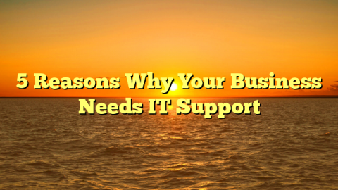 5 Reasons Why Your Business Needs IT Support