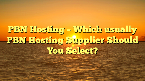 PBN Hosting – Which usually PBN Hosting Supplier Should You Select?
